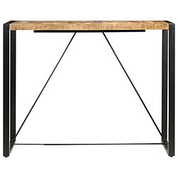 vidaXL Table de bar 140x70x110 cm Bois de manguier massif