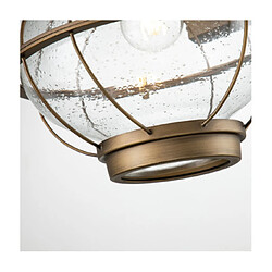 Acheter Elstead Lighting Applique murale extérieur Kichler Aluminium,verre grainé transparent Laiton naturel