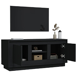 Acheter vidaXL Meuble TV noir 102x35x45 cm bois d'ingénierie