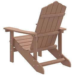 Acheter vidaXL Chaise Adirondack de jardin PEHD marron