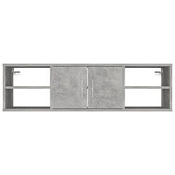 Acheter vidaXL Étagère murale Gris béton 102x30x29 cm Bois d’ingénierie