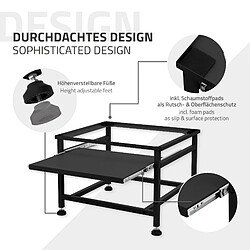 Acheter ML-Design Socle de machine à laver avec étagère extensible base sèche-linge en acier noir