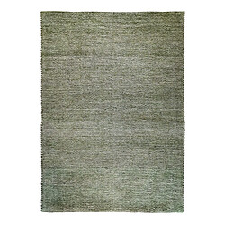 Thedecofactory ROSTYLE - Tapis artisanal en jute et coton chenille vert rouillé 120x170 