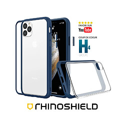 RhinoShield Coque Compatible avec [iPhone 13 Pro] Mod NX - Protection Fine Personnalisable avec Technologie Absorption des Chocs [sans BPA] - Bleu Marine