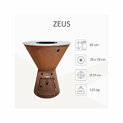 Remundi Barbecue brasero en acier Zeus 78 cm.