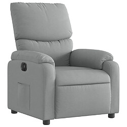 Avis vidaXL Fauteuil inclinable électrique Gris clair Tissu