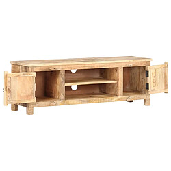 vidaXL Meuble TV 120x30x40 cm Bois de manguier brut