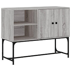 vidaXL Buffet sonoma gris 100x40x79,5 cm bois d'ingénierie