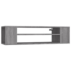 Helloshop26 Armoire TV suspendue sonoma 100 x 30 x 26,5 cm bois Ingénierie gris 02_0024289