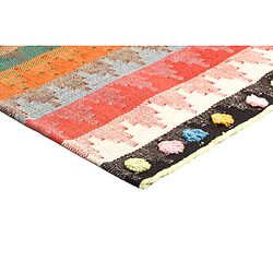 Vidal Tapis de laine 175x137 multicolore Jajim pas cher