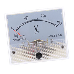 85c1 dc rectangle ampèremètre ampèremètre testeur analogique panneau voltmètre 0-450 v pas cher