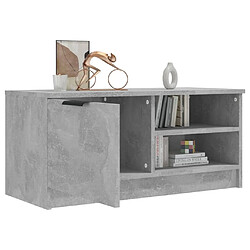 Acheter Maison Chic Meuble TV scandinave - Banc TV pour salon Gris béton 80x35x36,5 cm Bois d'ingénierie -MN16408