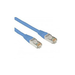 MCL - Cordon de brassage RJ45 CAT 5e F/UTP - 3m Bleu