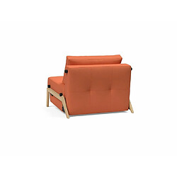 Inside 75 INNOVATION LIVING Fauteuil design SOFABED CUBED 02 WOOD Argus Rust convertible lit 200*90 cm pas cher