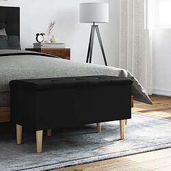 Avis Maison Chic Banc de rangement | Meuble de rangement d'Entrée | Coffres d'Intérieur noir 82x42x46 cm bois d'ingénierie -MN93221