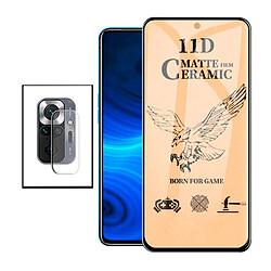 PHONECARE KIT Film de Verre Trempé CeramicGlass Full Cover + Film Caméra pour Xiaomi Redmi Note 10 Pro Max