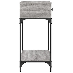 Maison Chic Table console | Meuble d'entrée | Table d'appoint sonoma gris 75x34,5x75 cm bois d'ingénierie -GKD65430 pas cher