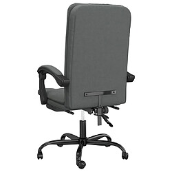 Acheter Helloshop26 Chaise fauteuil siège pivotante de inclinable de bureau informatique étude foncé tissu gris 02_0024241