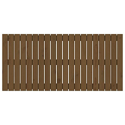 Avis vidaXL Tête de lit murale Marron miel 127,5x3x60 cm Bois massif de pin