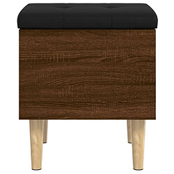 Maison Chic Banc de rangement | Meuble de rangement d'Entrée | Coffres d'Intérieur chêne marron 42x42x46 cm bois d'ingénierie -MN42379 pas cher