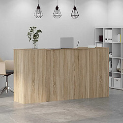 Avis vidaXL Bureau réception chêne sonoma 200x50x103,5 cm bois d'ingénierie