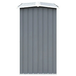 Avis vidaXL Abri de stockage de bois Acier galvanisé 330x92x153 cm Gris