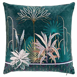 Paris Prix Housse de Coussin Imprimée Floriana 40x40cm Vert