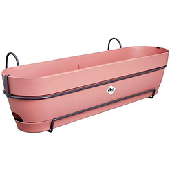 ELHO Planteur Rectangle VIBIA - Plastique - Réservoir - Ø70 - Rose Poussiere