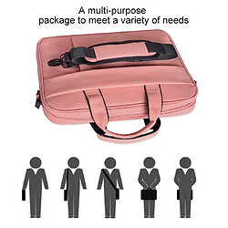 Acheter Wewoo Sacoche DJ03 Sac à main à bandoulière imperméable et anti-rayures et pour ordinateur portable 13,3 poucesavec ceinture valise rose