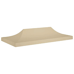 vidaXL Toit de tente de réception 6x3 m Beige 270 g/m²