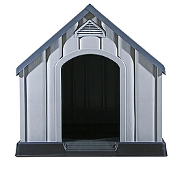 Acheter Niche pour chien,Abri Maisonnette pour chiens Gris 92x87x91 cm Plastique -MN64297