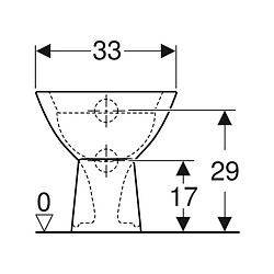 Cuvette WC au sol pour enfants BAMBINI Geberit 500916001 pas cher