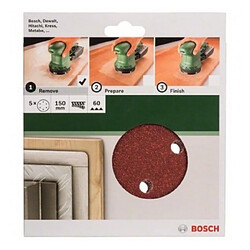 BOSCH Accessoires - abr. excentriques auto -agrippant 150/g60/6trous