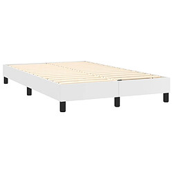 Acheter vidaXL Sommier à lattes de lit et matelas et LED Blanc 120x200 cm