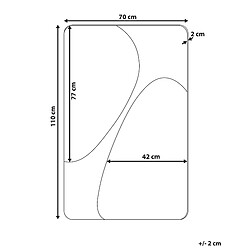 Avis Beliani Miroir ORMES 110 cm Gris