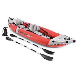 Kit canoë gonflable 2 places Excursion Pro K2 avec rames et gonfleur - Intex