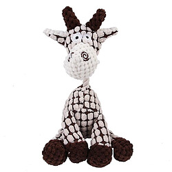 Universal Chien mignon grinçant jouet - chien animal en peluche mâcher corde jouet chiot dents, jouet en peluche confortable interactif (gris)