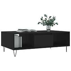 Avis Maison Chic Table basse,Table Console Table d'appoint, Table pour salon noir 104x60x35 cm bois d'ingénierie -MN94284