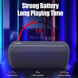 Acheter Universal Bluetooth Haut-parleur Voice Assistant sans fil portable avec la barre de son profonde Basse Subwoofer Home Théâtre Haut-parleur étanche | Haut-parleurs portables (Noir)