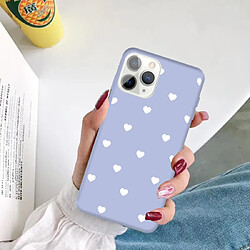 Acheter Wewoo Coque Pour iPhone 11 Pro Multiple Love-Hearts Pattern Colorful Frosted TPU Phone Housse de protection Light Purple