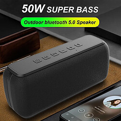 Universal X7 50W Wireless Bluetooth 5.0 Super Bass stéréo ipx5 étanche TWS haut-parleur en dehors de la barre de son avec m