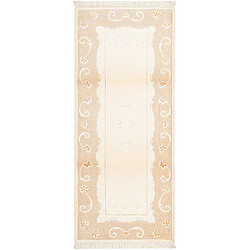 Vidal Tapis de couloir en laine 203x84 beige Darya