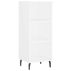 Acheter vidaXL Buffet haut Blanc 34,5x34x180 cm Bois d'ingénierie