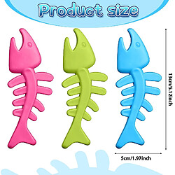 2024, 6 Pcs Fishbone Dog Chew Toy Fish Toy for Dog Bite Resistant Pet Toy Molar Dog Training Toy TPR