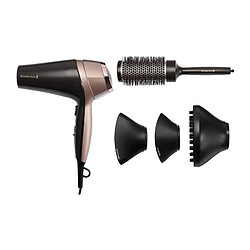 Remington D5706 Coffret Coiffure, Seche-Cheveux Ionique Curl Confidence 2200W, Brosse 45mm, Grille Ceramique, Leger, Silencieux