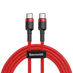 Wewoo Cable Câble de charge du flash 60W série USB-C / Type-C PD 2.0 Cafule, longueur câble: 2 m (rouge)