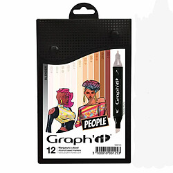 Graph It Set 12 marqueurs Graph'It - Skin colors