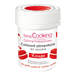 Colorant alimentaire (artificiel) Rouge - Scrapcooking