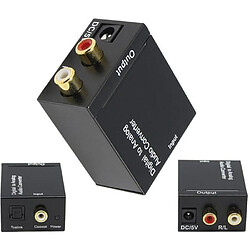 Convertisseur Toslink Coaxial Optique Numérique vers Analogique Adaptateur Audio RCA L - R 3.5mm A640NLLY70621103