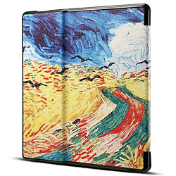 Wewoo Housse Étui pour Amazon Kindle Oasis 2017 7 pouces Van Gogh peinture à l'huile impression horizontale Flip PU cuir de protection